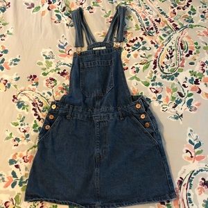 Forever 21 denim overall skirt